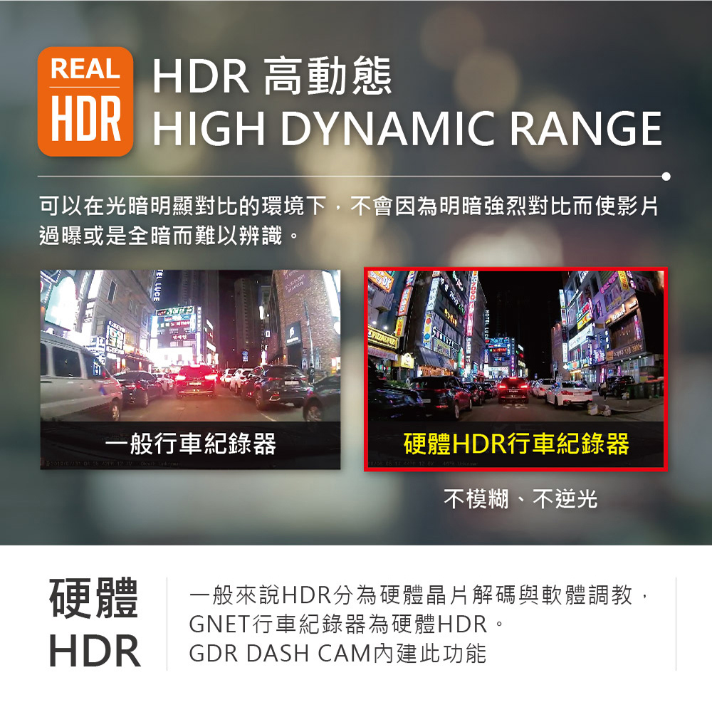【韓國GNET】GDR前後雙鏡頭HDR行車記錄器
